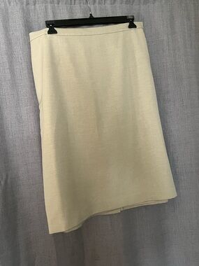 Classic Cream A-Line Women's Skirt